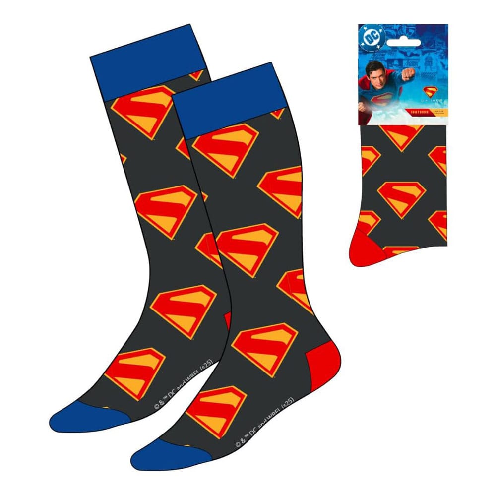 DC Comics Socks Superman Logo Blue & Red 38-45 - MangaShop.ro