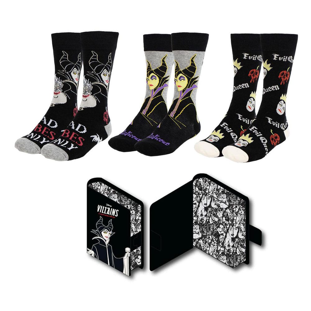 Disney Villains Socks 3-Pack 36-43 - MangaShop.ro