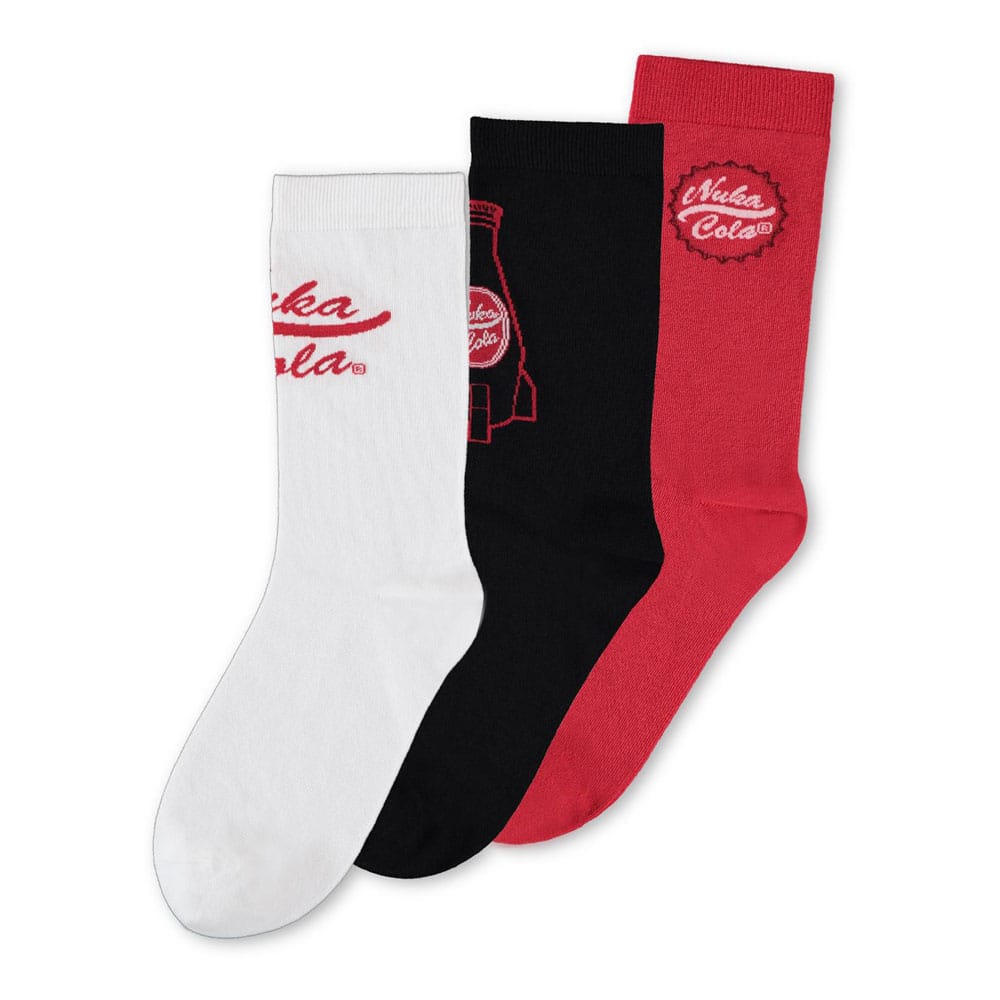 Fallout Socks 3-Pack Nuka Cola 39-42 - MangaShop.ro
