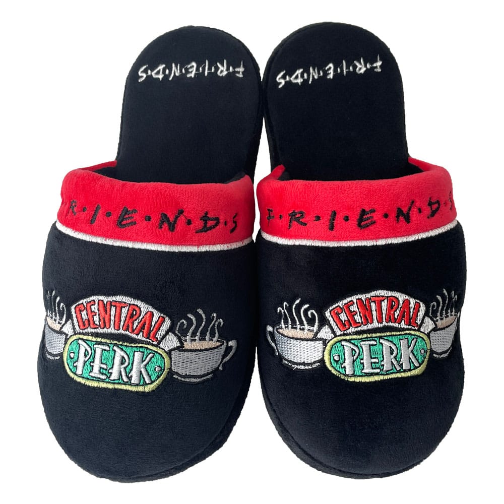 Friends Slippers Logo Central Perk Black EU 5 - 7 - MangaShop.ro