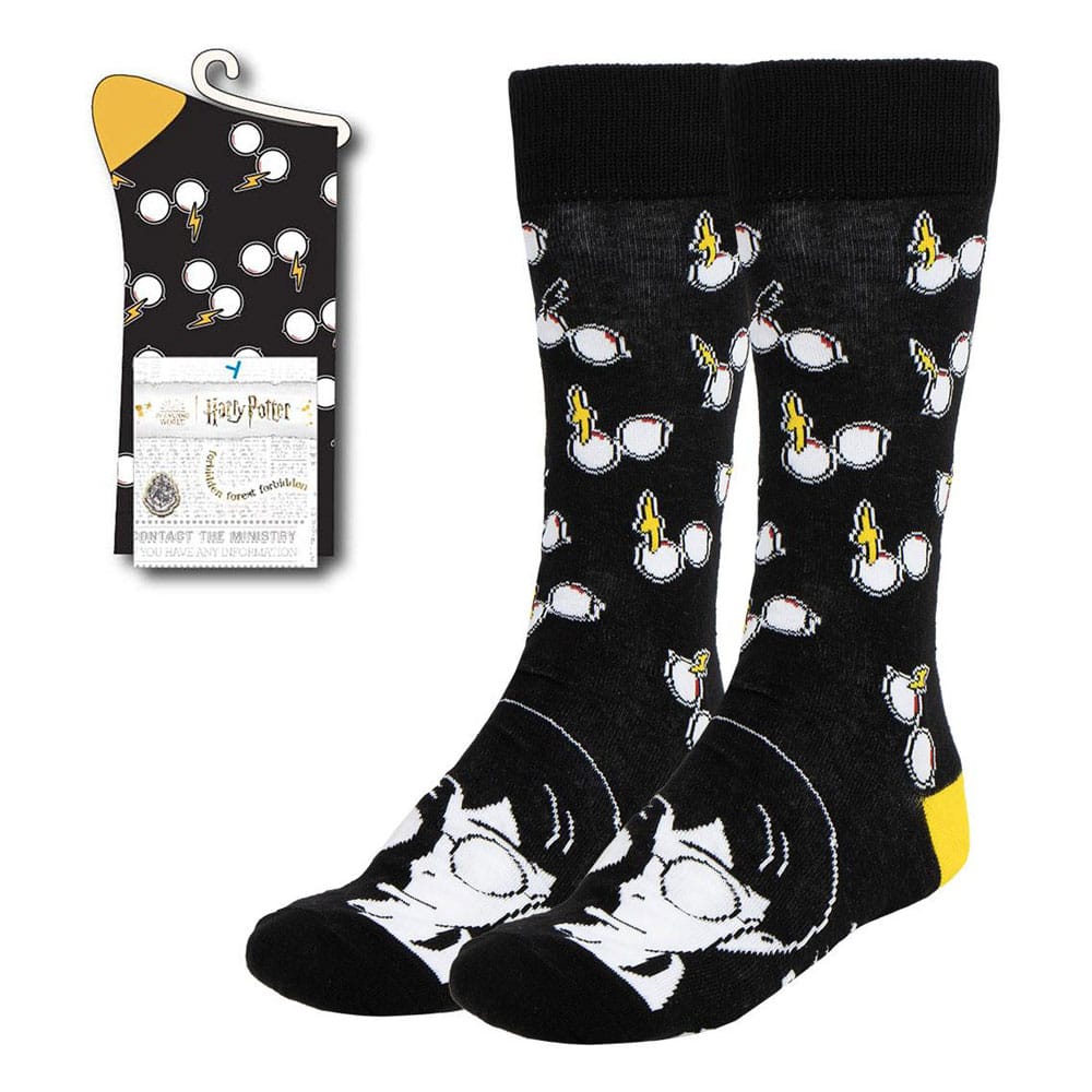 Harry Potter Socks Harry Black and White 38-45 - MangaShop.ro
