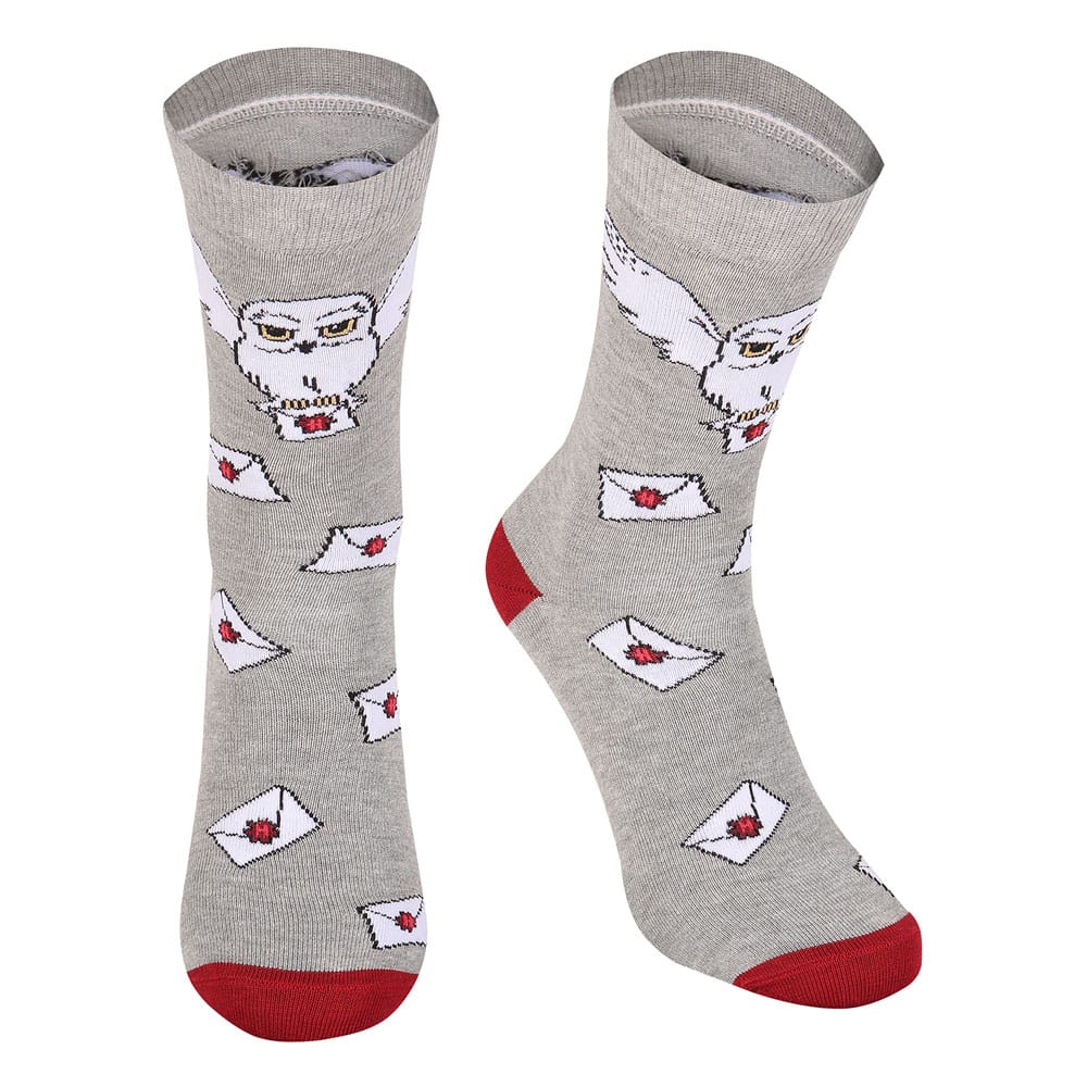 Harry Potter Socks Hogwarts Letter L-XL - MangaShop.ro