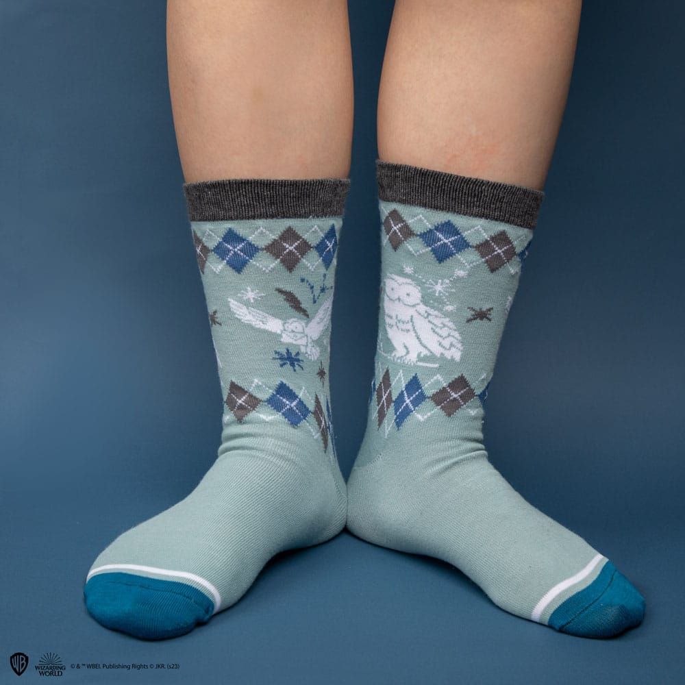 Harry Potter Socks 3-Pack Hedwig - MangaShop.ro
