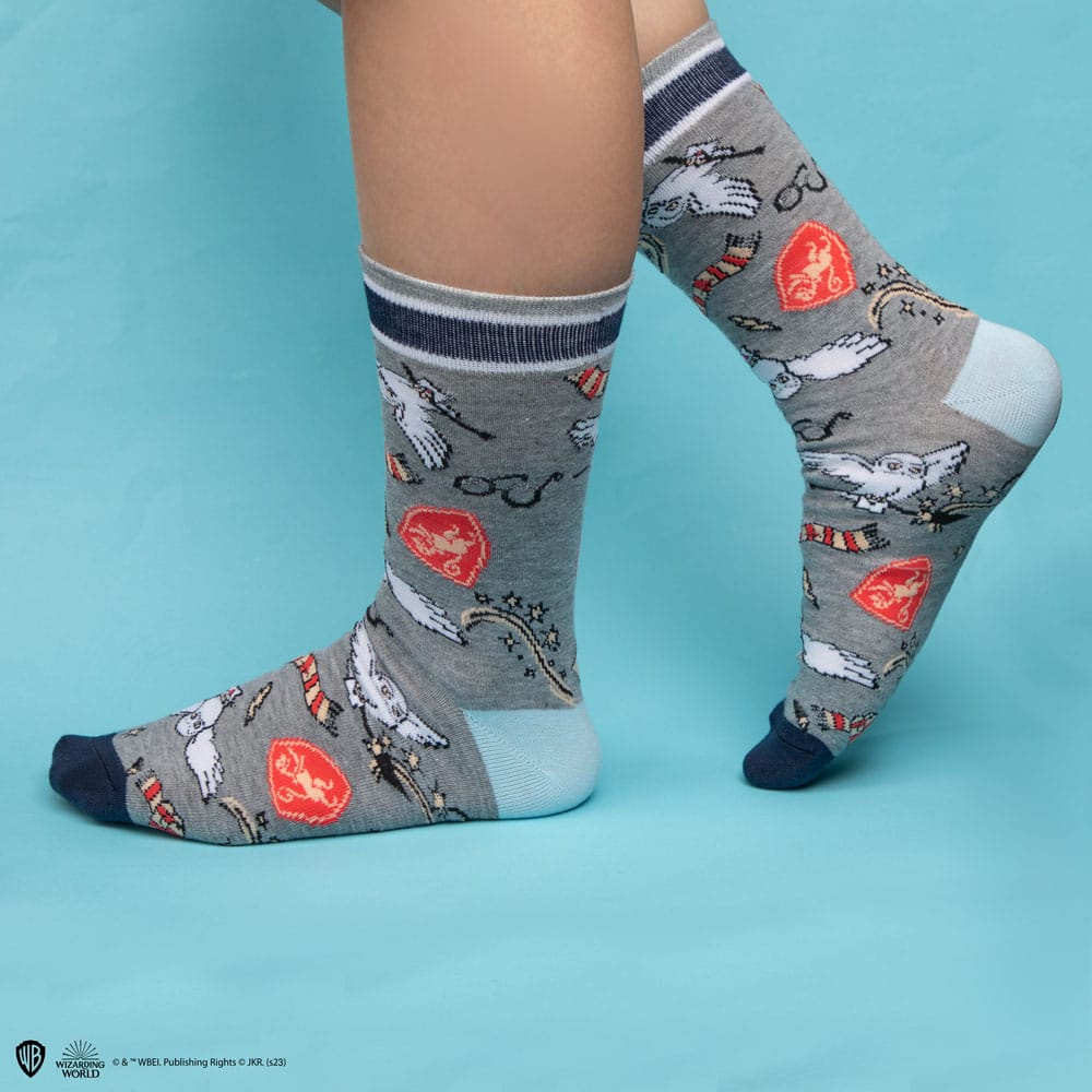 Harry Potter Socks 3-Pack Hedwig - MangaShop.ro