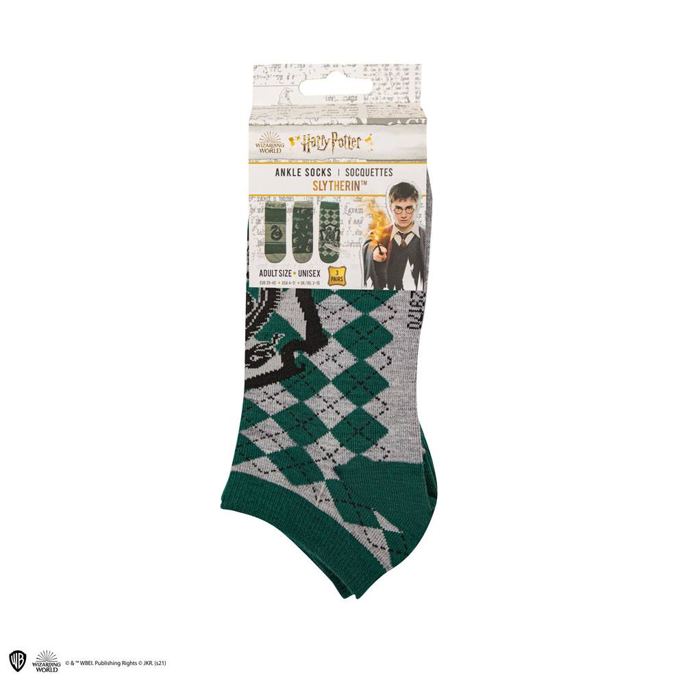 Harry Potter Ankle Socks 3-Pack Slytherin - MangaShop.ro