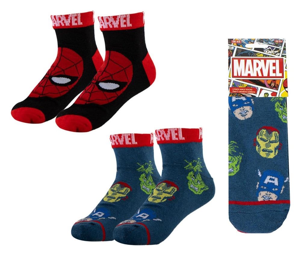 Marvel Socks 2-Pack Short 38-45 - MangaShop.ro