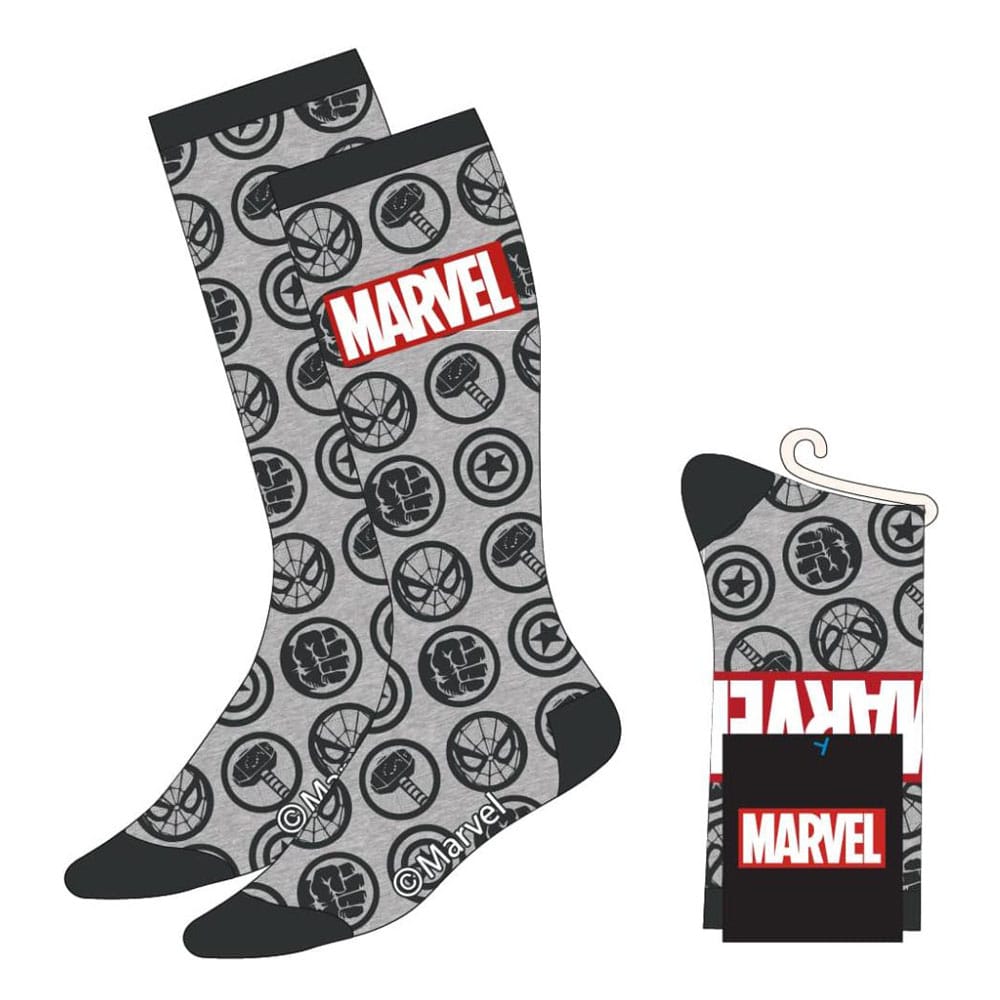 Marvel Socks Avengers Faces Grey 38-45 - MangaShop.ro