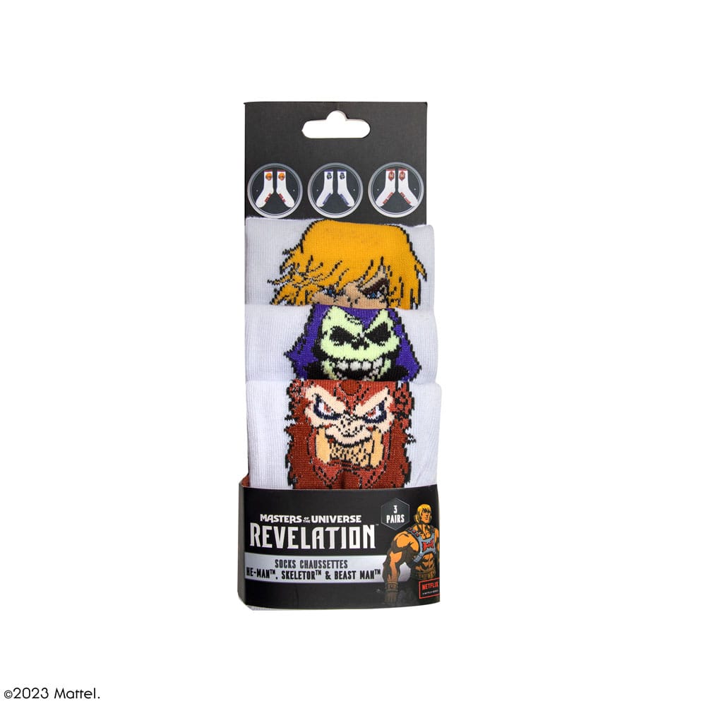 Masters of the Universe - Revelation: He-Man & Skeletor & Beast Man Socks Set of 3 - MangaShop.ro