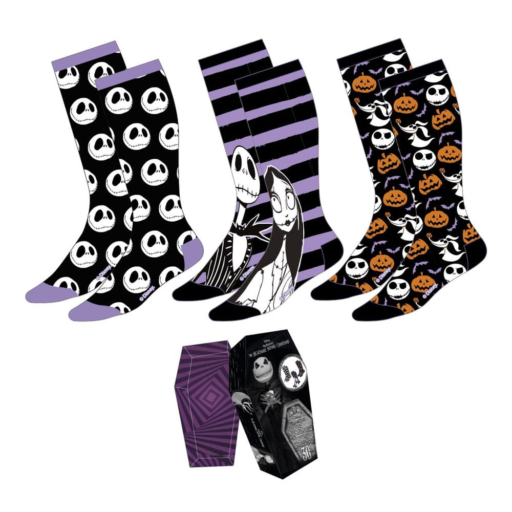 The Nightmare before christmas Socks 3-Pack Icons 35-41 - MangaShop.ro
