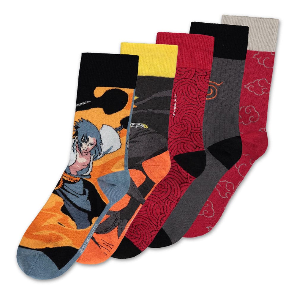 Naruto Shippuden Socks 5-Pack 39-42 - MangaShop.ro