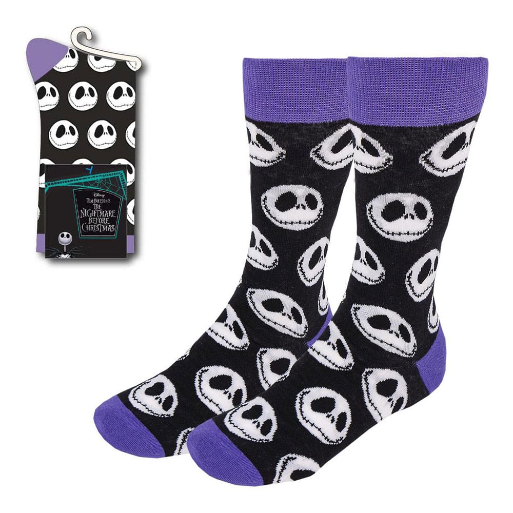 Nightmare before Christmas Socks Jack's Face Purple 38-45 - MangaShop.ro