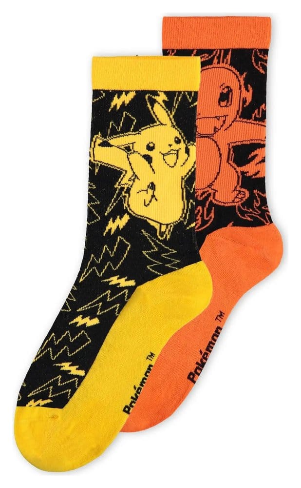 Pokemon Socks 2-Pack Crew 39-42 - MangaShop.ro