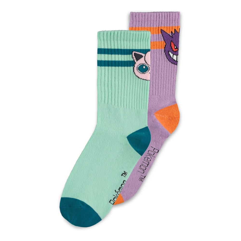 Pokemon Socks 2-Pack Heads Grey 35-38 - MangaShop.ro