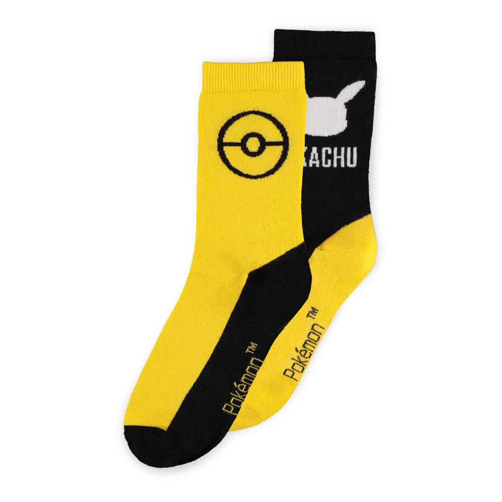 Pokemon Socks 2-Pack Pikachu B 43-46 - MangaShop.ro