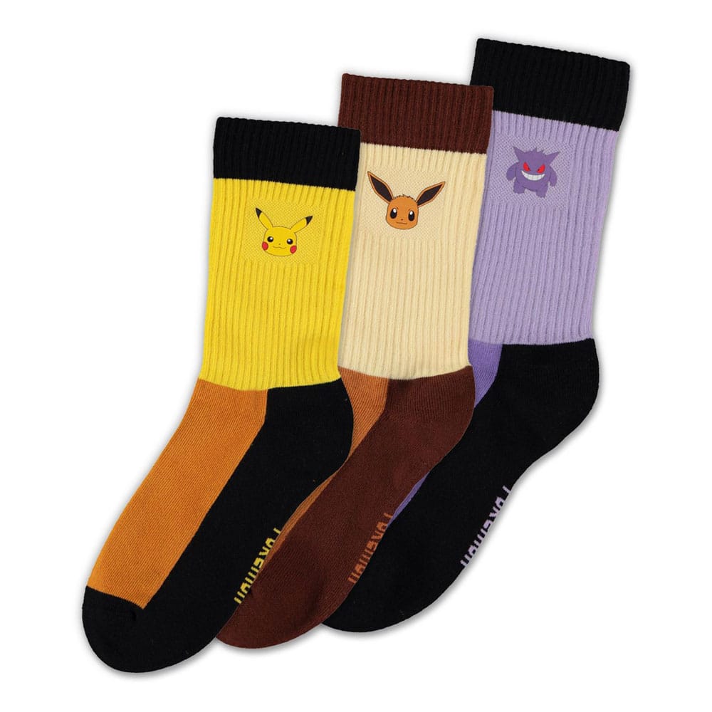 Pokemon Socks 3-Pack Starter Pokemon 35-38 - MangaShop.ro