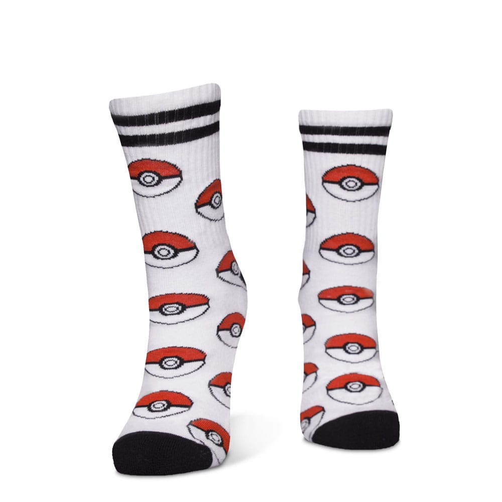 Pokemon Socks 3-Pack Pikachu Pokeball 43-46 - MangaShop.ro