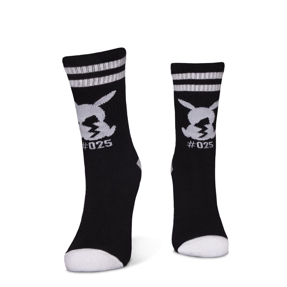 Pokemon Socks 3-Pack Pikachu Pokeball 43-46 - MangaShop.ro