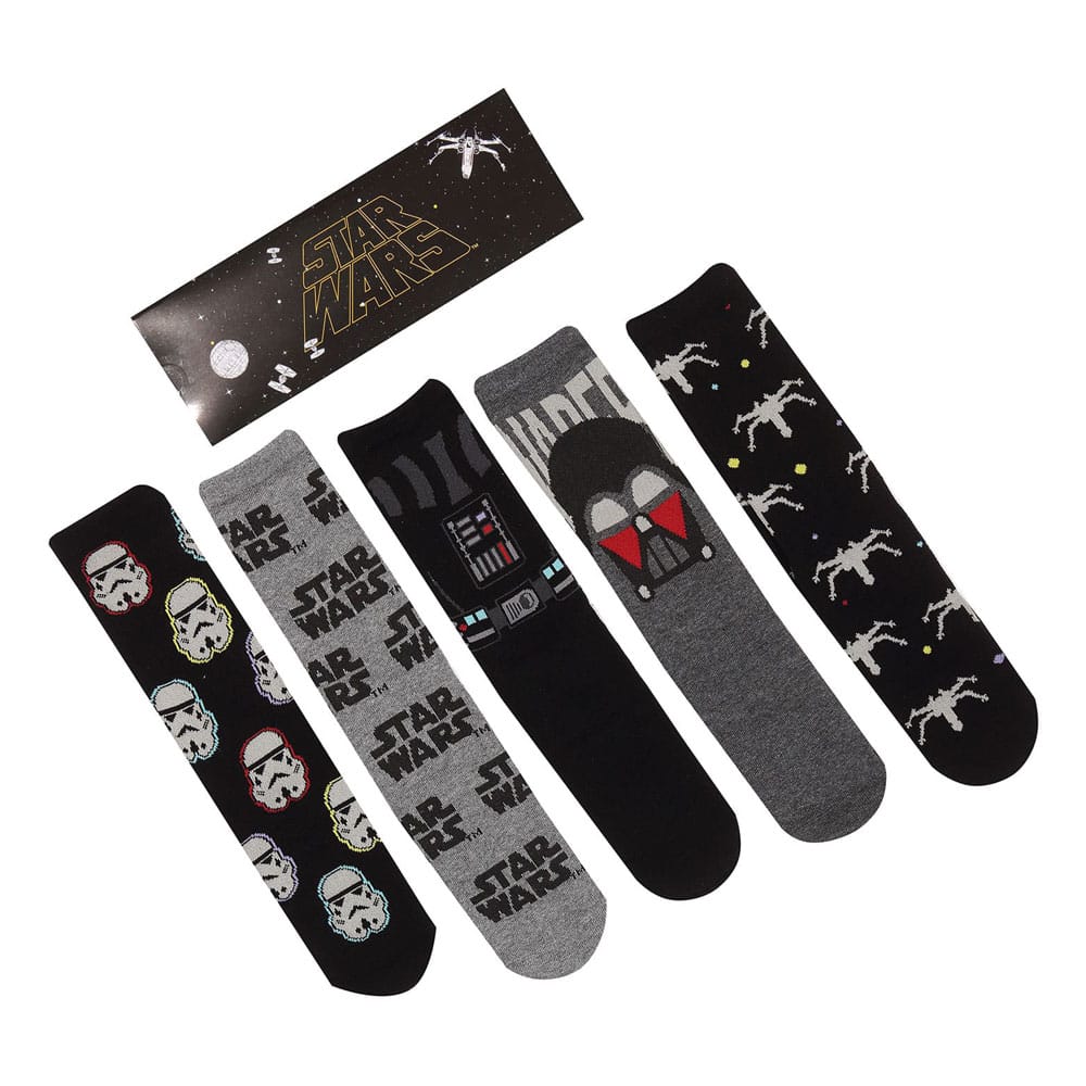 Star Wars Socks 5-Pack Dark Side S-M - MangaShop.ro