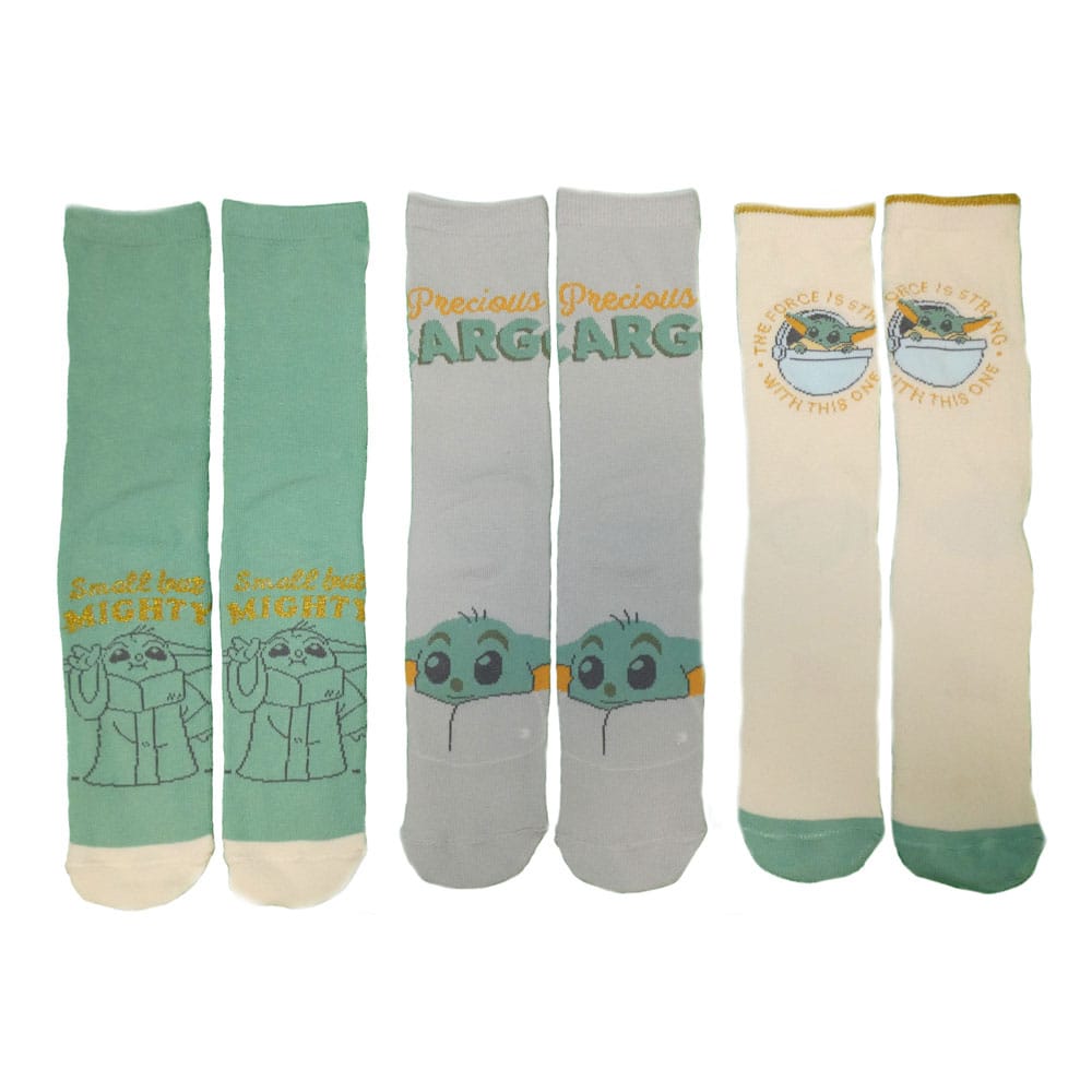 Star Wars The Mandalorian Socks 3-Pack Grogu L-XL - MangaShop.ro