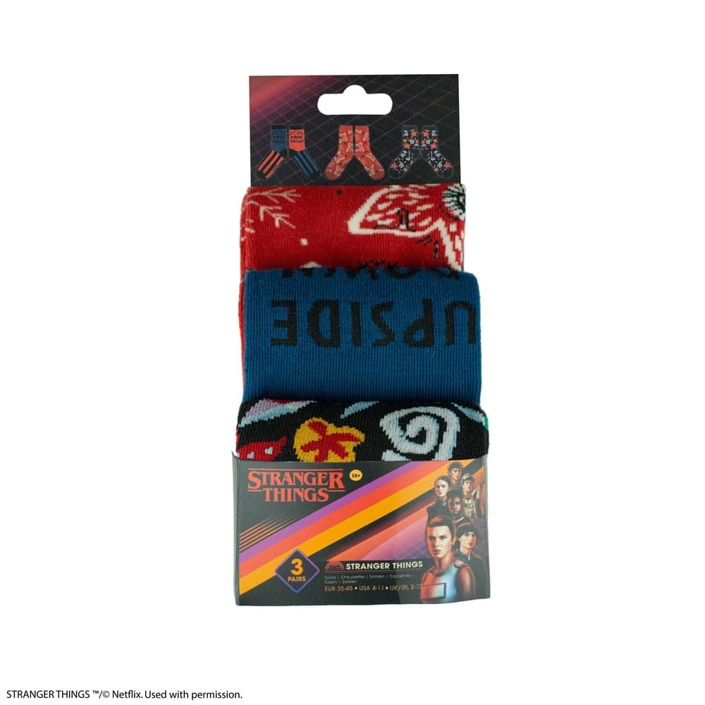 Stranger Things: Stranger Things Set of 3 Socks - MangaShop.ro