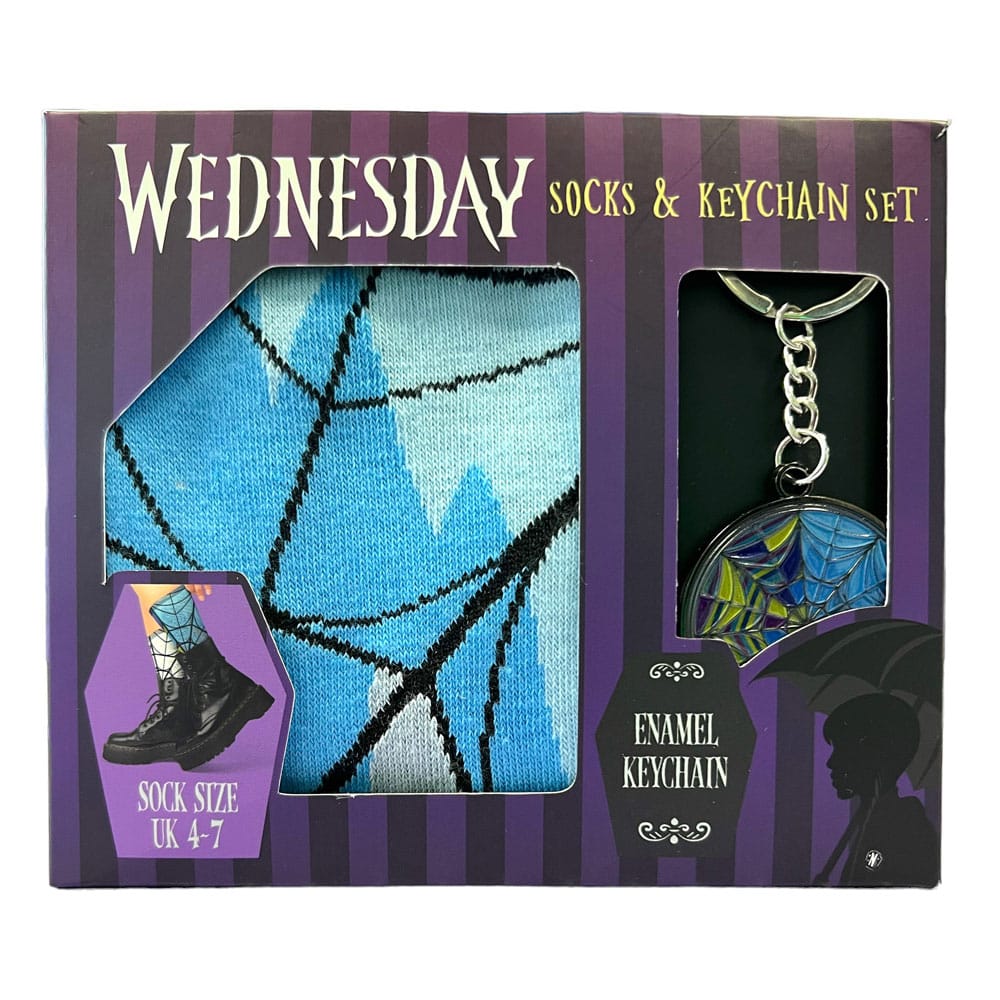 Wednesday Keychain & Socks Set - MangaShop.ro