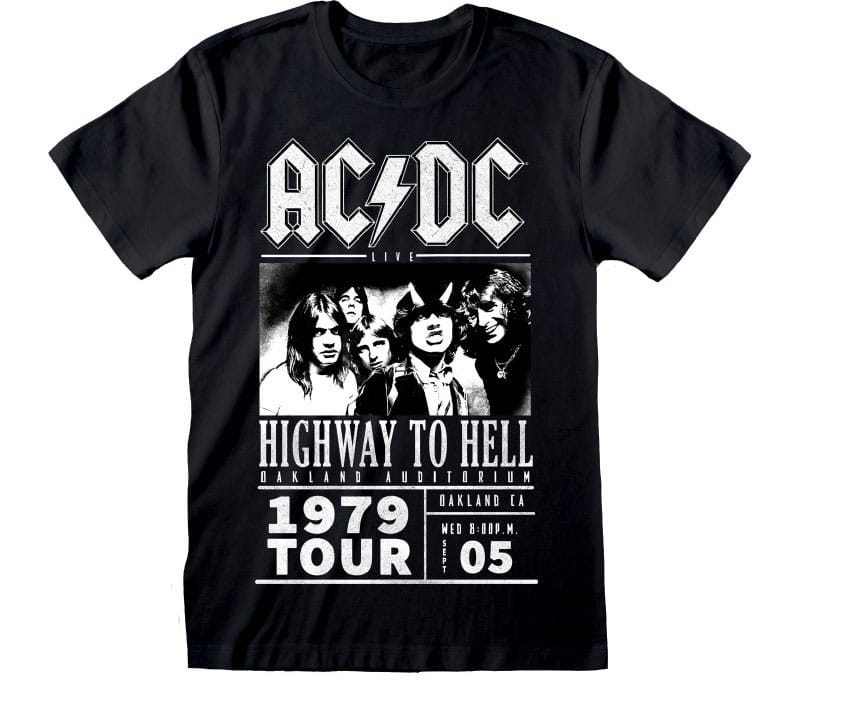 Tricou AC/DC Highway To Hell 1979 Tour Black - MangaShop.ro