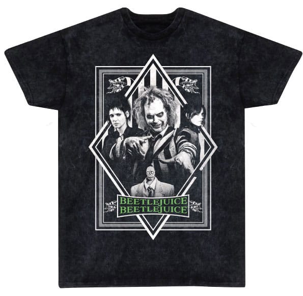 Tricou Beetlejuice 2 Poster Snow Wash masura L - MangaShop.ro
