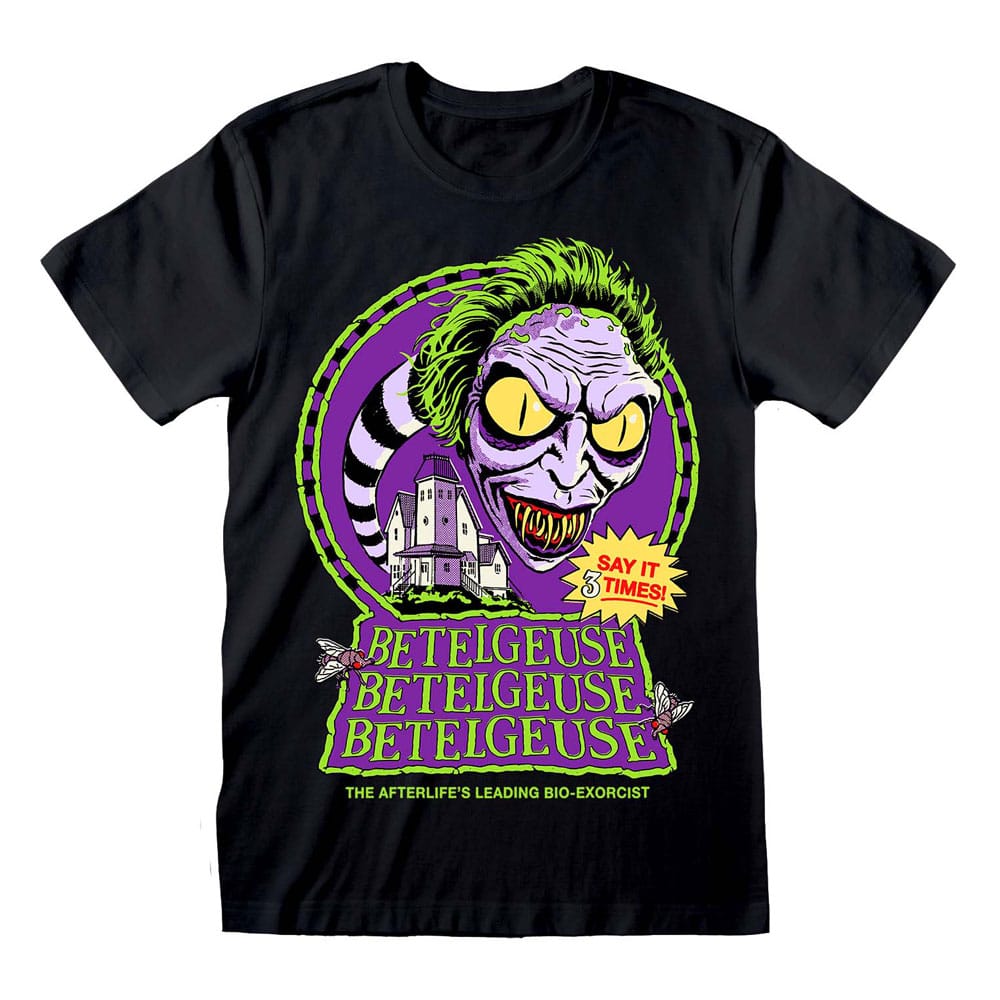 Tricou Beetlejuice Say it three Times masura M - MangaShop.ro