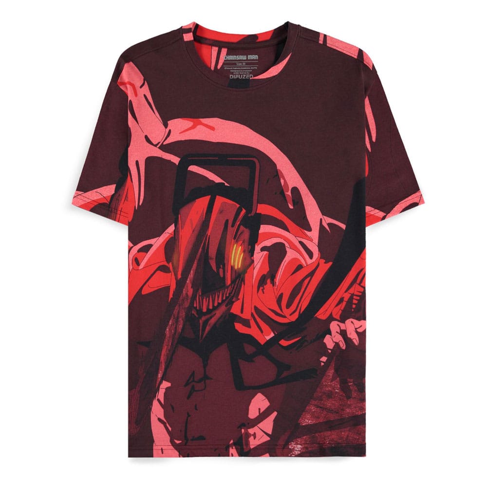 Tricou Chainsaw Man Rage all Over masura M - MangaShop.ro