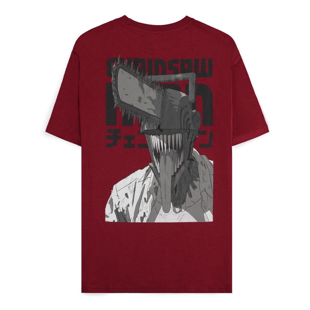 Tricou Chainsaw Man Smile Bordeaux - MangaShop.ro