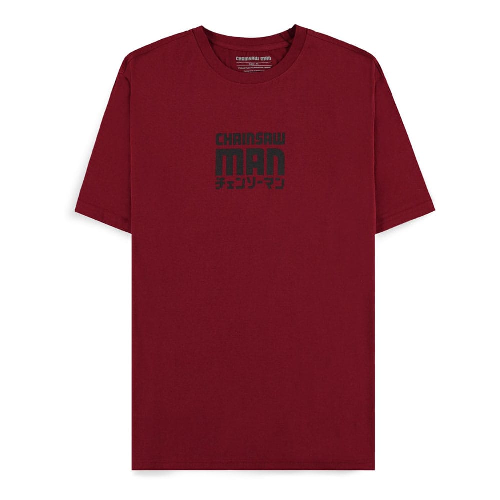 Tricou Chainsaw Man Smile Bordeaux - MangaShop.ro