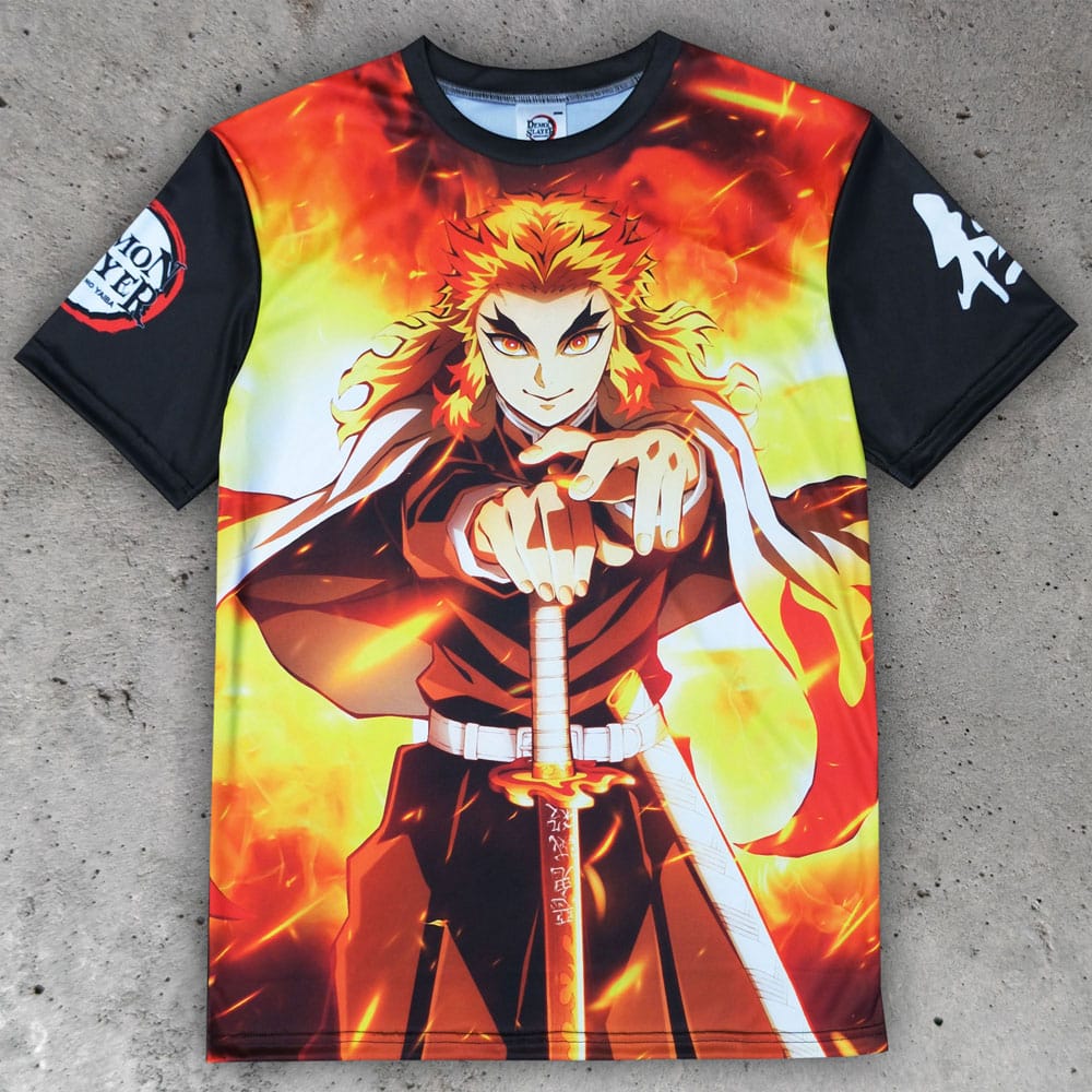 Tricou Demon Slayer: Kimetsu no Yaiba Kyojuro Rengoku  masura L - MangaShop.ro
