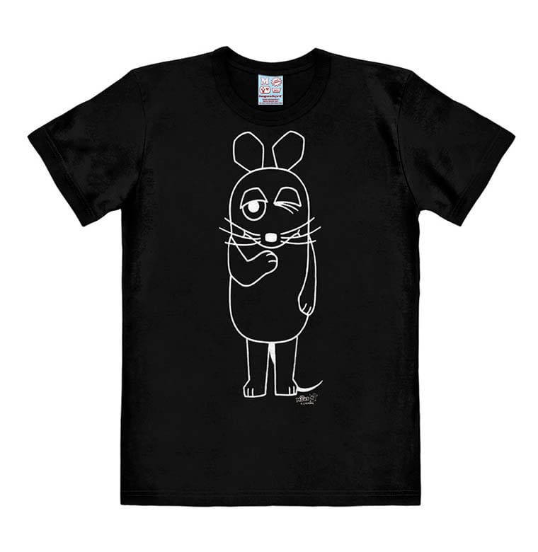 Tricou Die Sendung mit der Maus (The Show with the Mouse) Easy Fit Outline - MangaShop.ro
