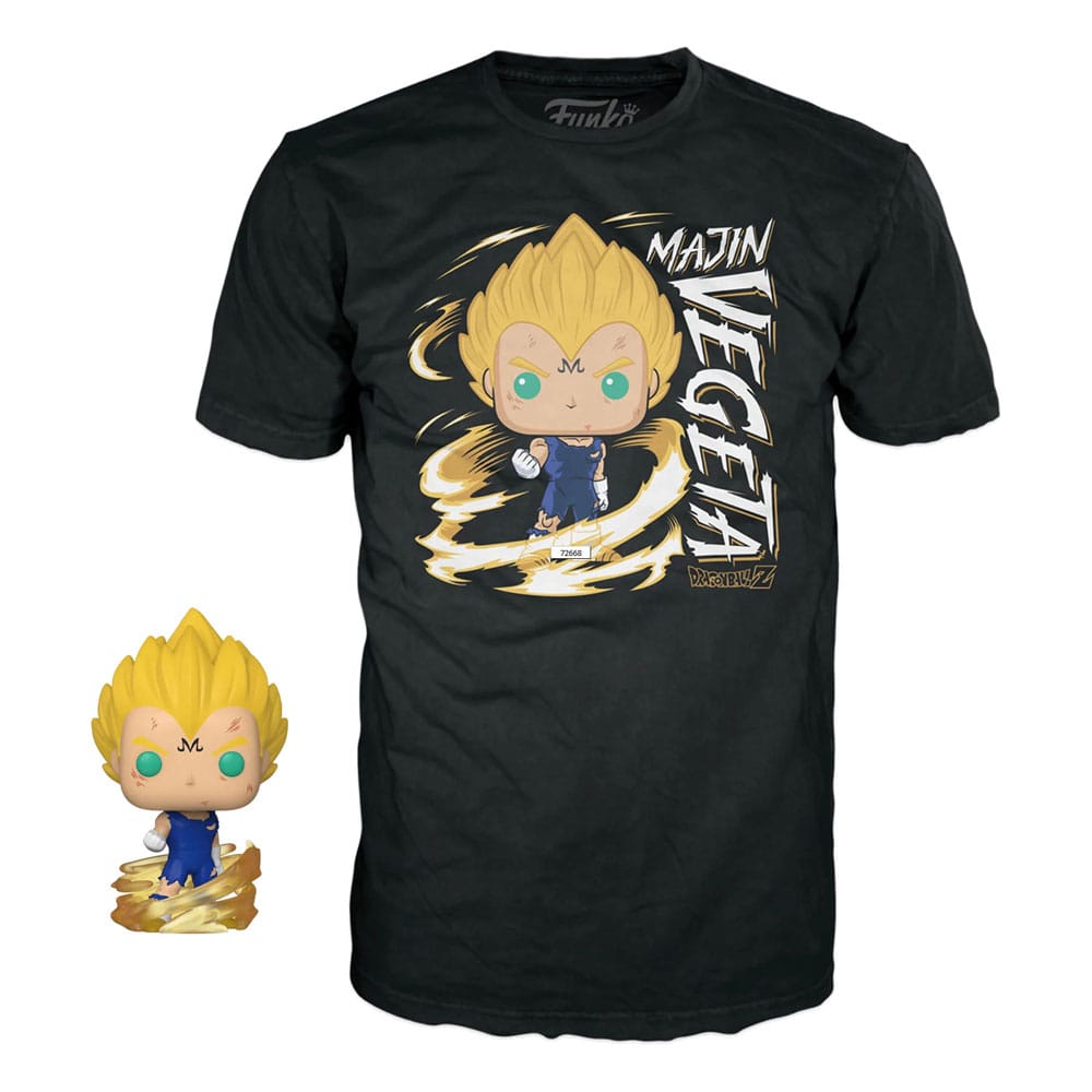 Tricou Dragonball Z POP! & Tee Box Majin Vegeta (GW) masura XL - MangaShop.ro