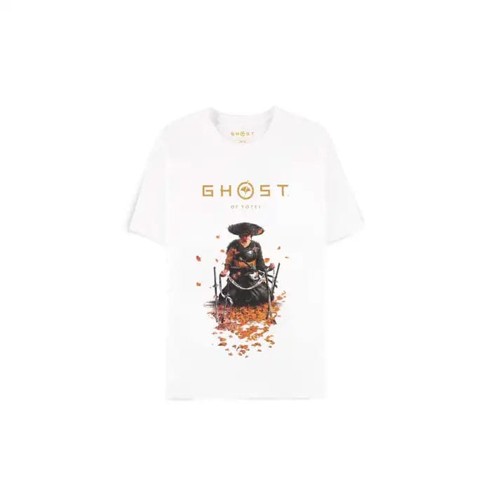Tricou Ghost of Yotei Samurai White - MangaShop.ro