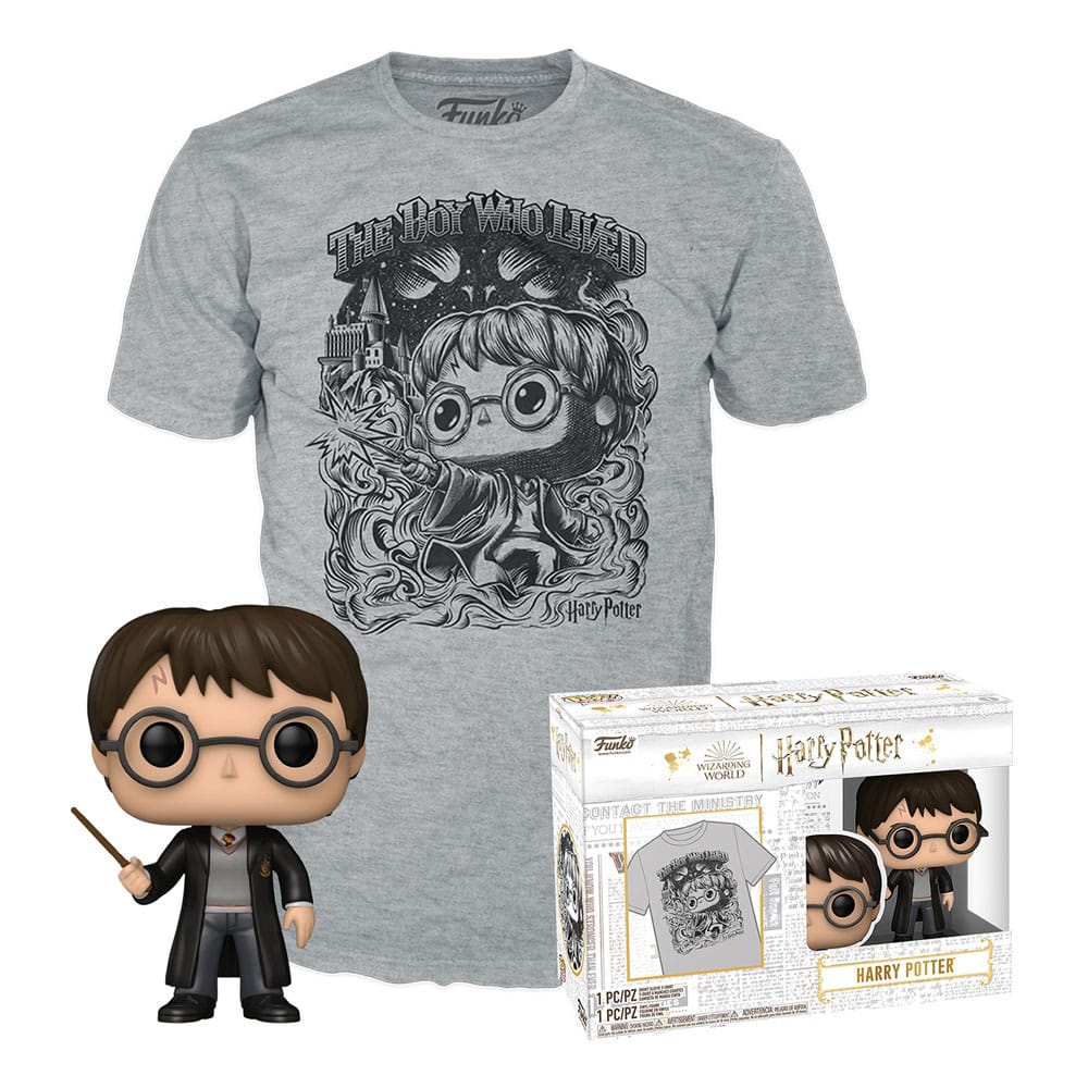 Tricou Harry Potter POP! & Tee Box Harry Potter (FL) masura S - MangaShop.ro