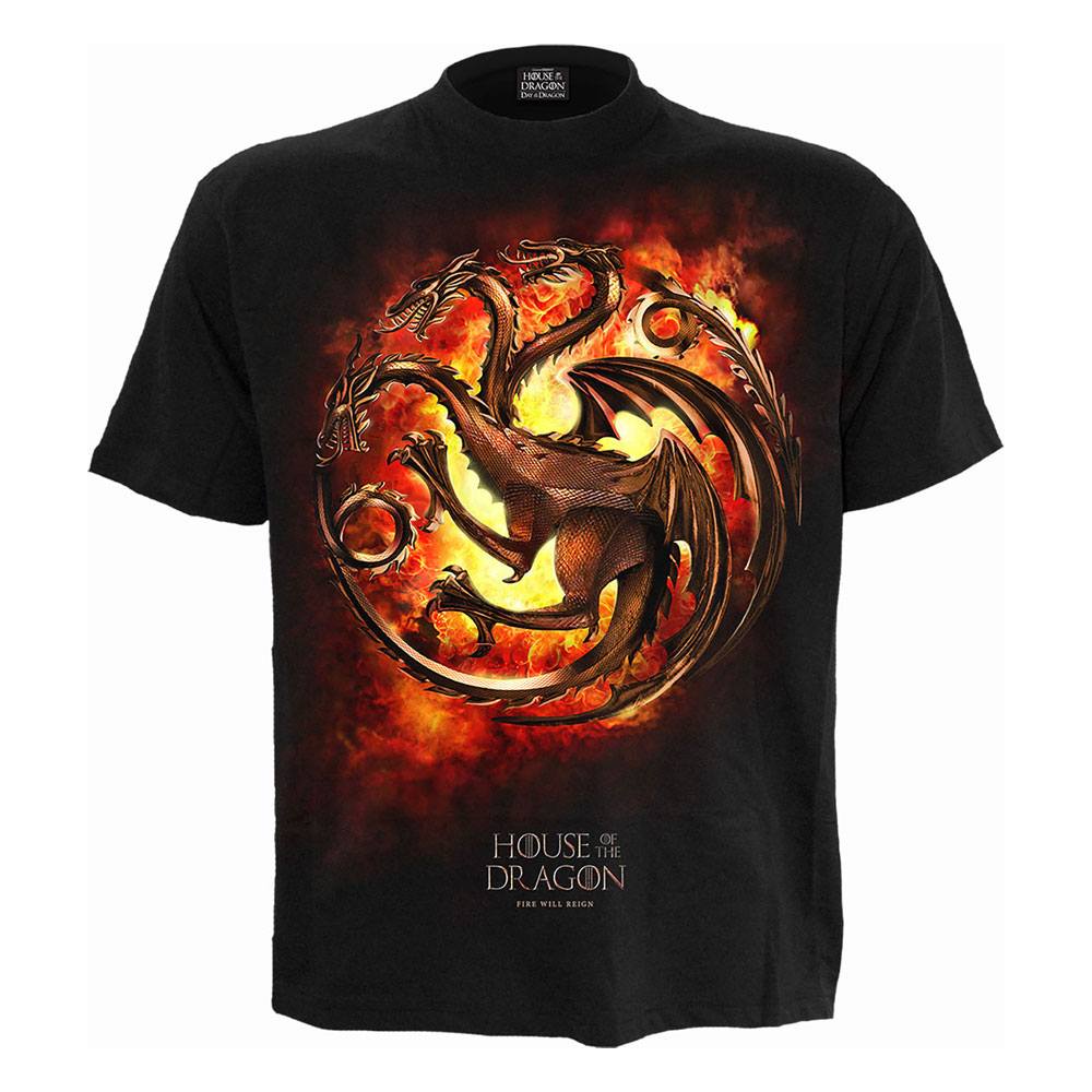 Tricou House of the Dragon Dragon Flames masura S - MangaShop.ro