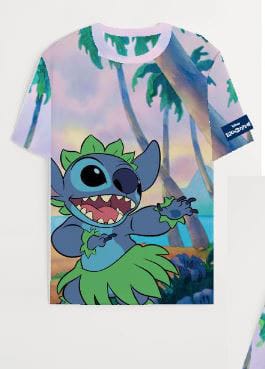 Tricou Lilo & Stitch All Over Print masura S - MangaShop.ro