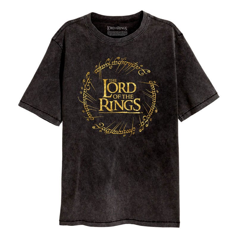 Tricou Lord Of The Rings Gold Foil Logo masura M - MangaShop.ro