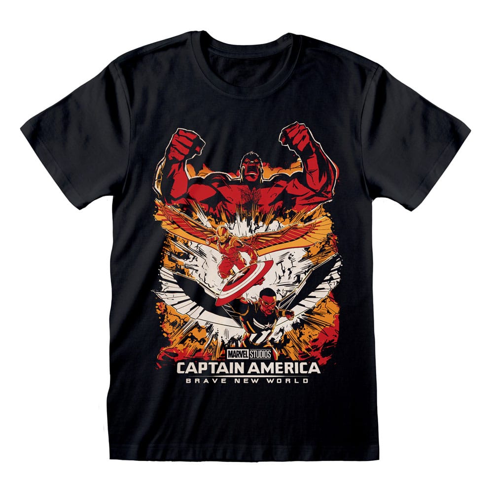 Tricou Captain America Brave New World Montage masura L - MangaShop.ro
