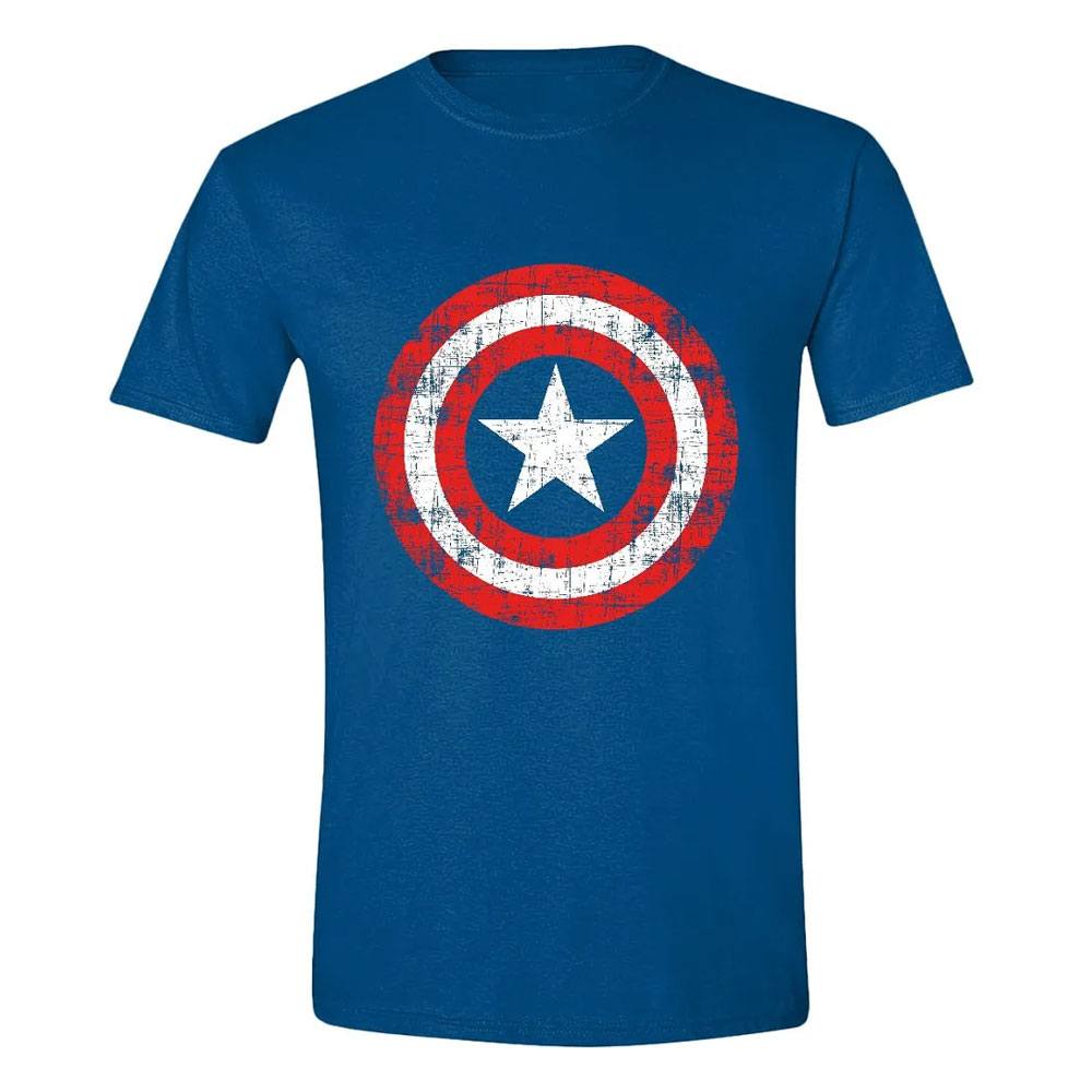 Tricou Marvel Captain America Cracked Shield masura S - MangaShop.ro