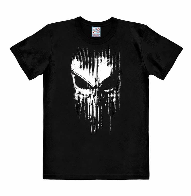 Tricou Marvel Easy Fit Punisher - Striped Skull - MangaShop.ro