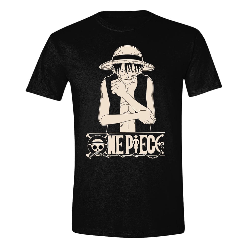 Tricou One Piece Luffy Pose Logo masura L - MangaShop.ro