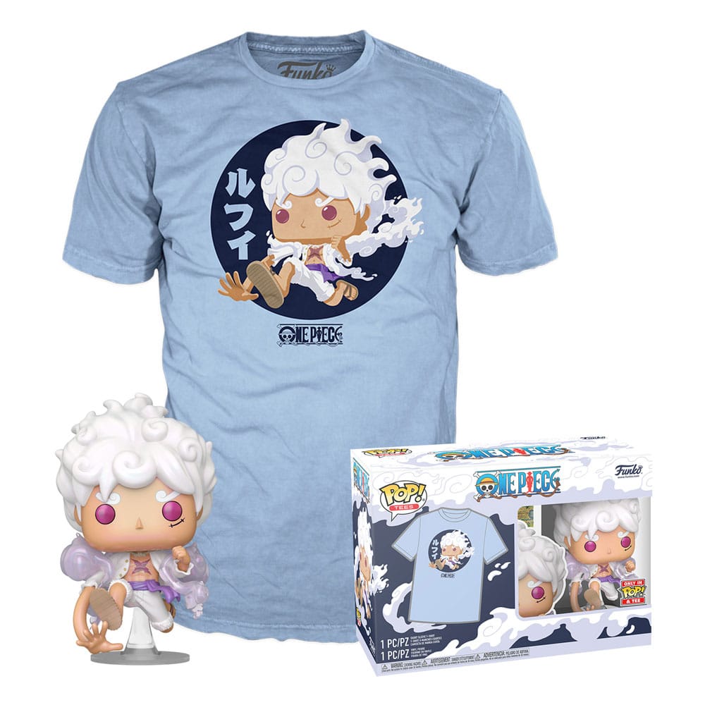 Tricou One Piece POP! & Tee Box Luffy Fifth Gear - MangaShop.ro