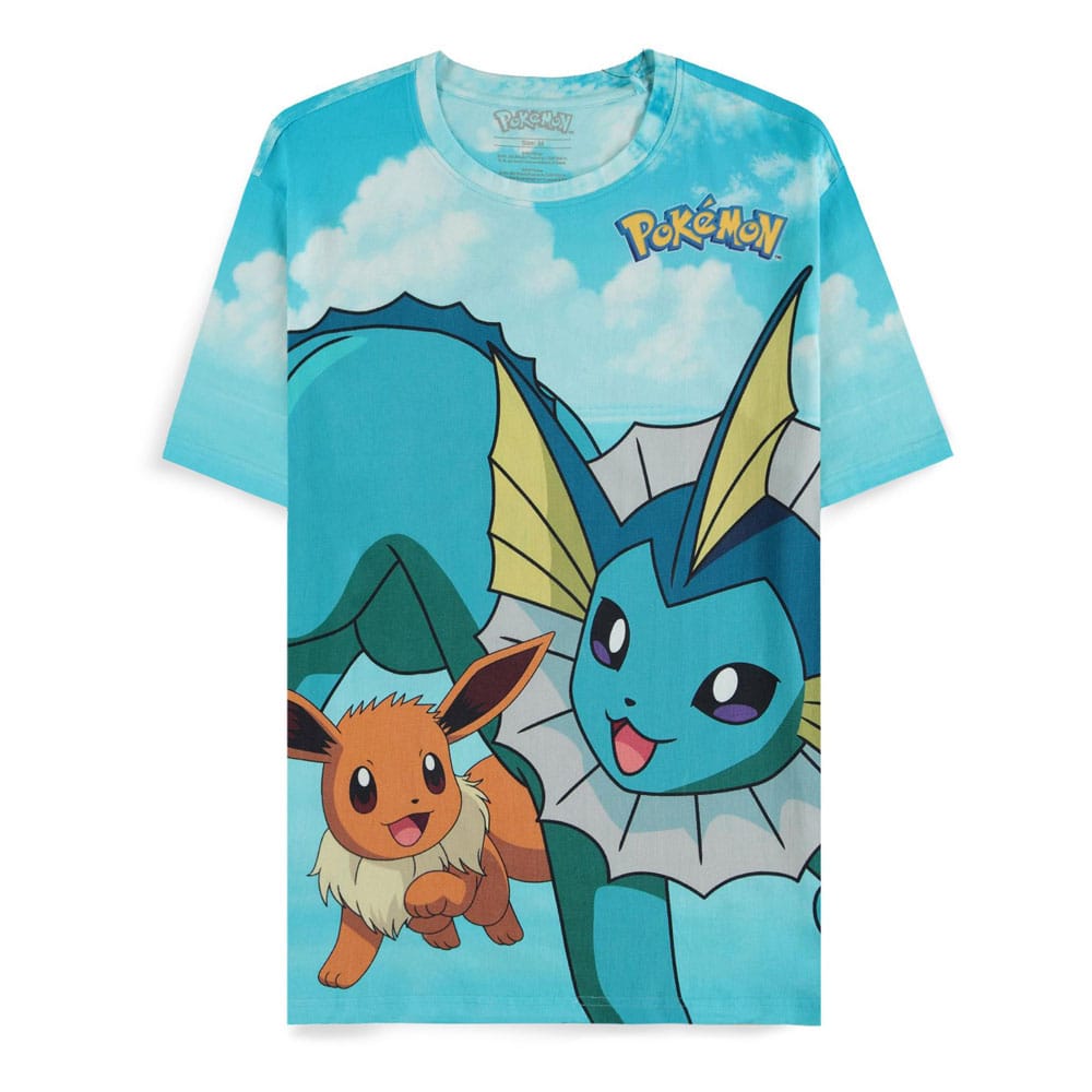 Tricou Pokémon Mirage AOP Eevee Evolutions masura M - MangaShop.ro