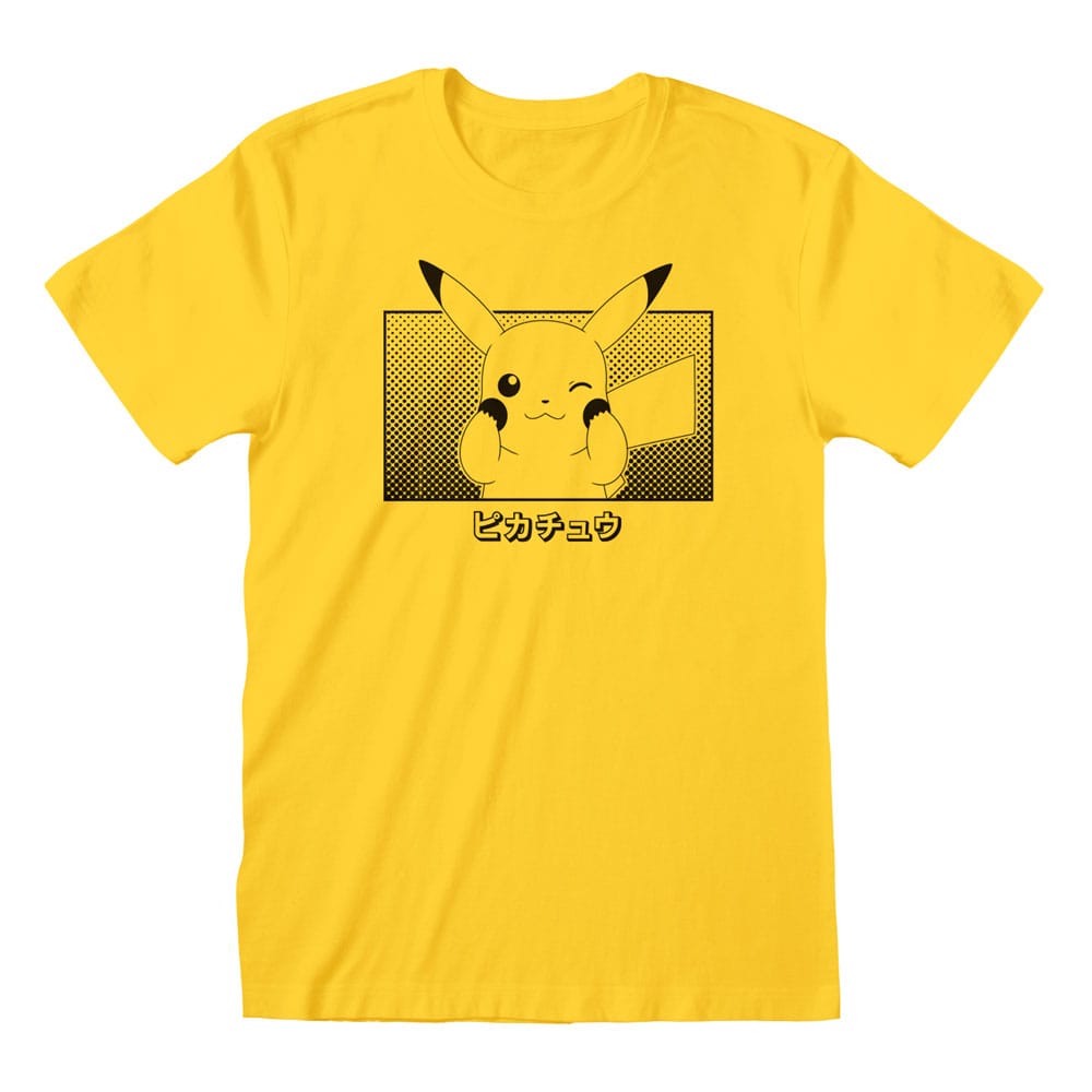 Tricou Pokemon Pikachu Katakana masura L - MangaShop.ro