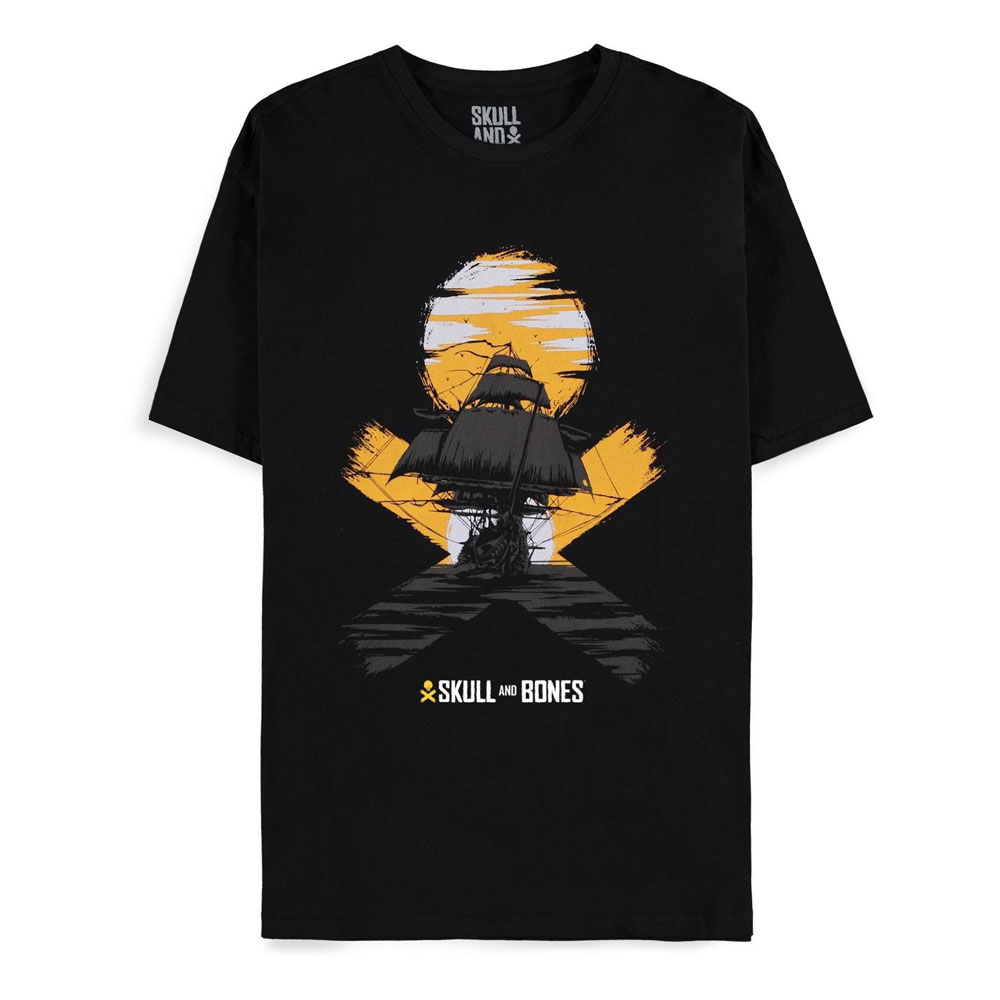 Tricou Skull and Bones Crossbones masura S - MangaShop.ro