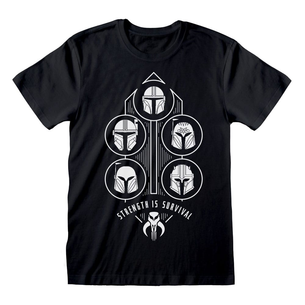 Tricou Star Wars: The Mandalorian Strength is Survival masura M - MangaShop.ro
