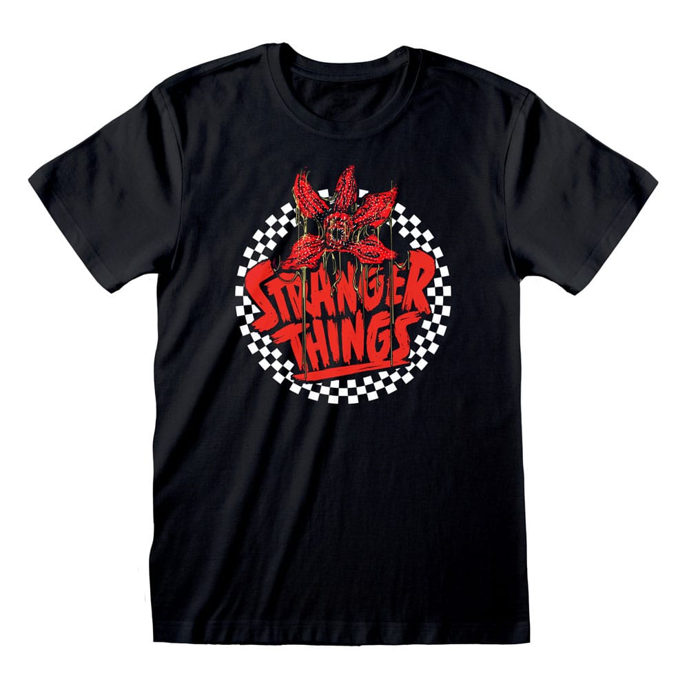 Tricou Stranger Things Checkered Circle - MangaShop.ro
