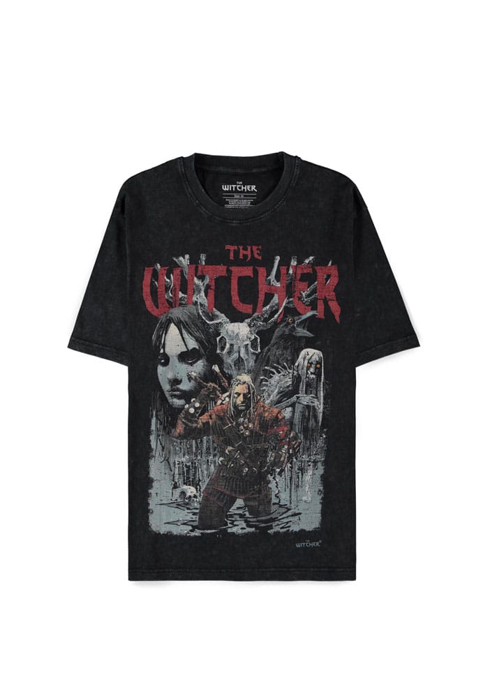 Tricou The Witcher Wild Hunt First Edition Washed masura XL - MangaShop.ro